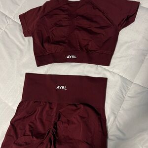 AYBL Deep Red Workout Set